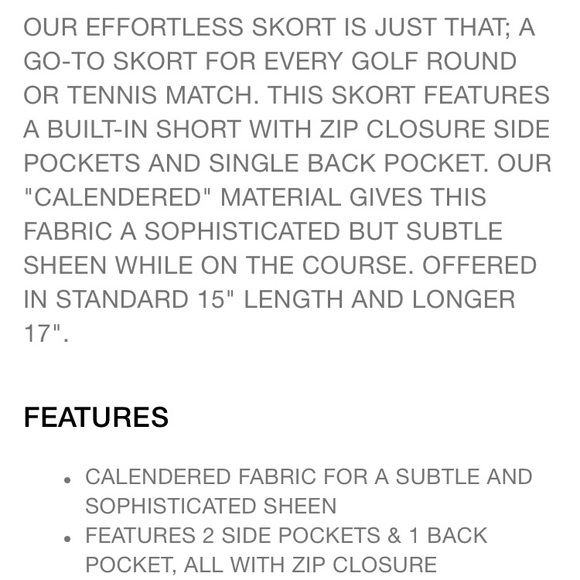 G/FORE Effortless Skort - size large - Picture 2 of 14